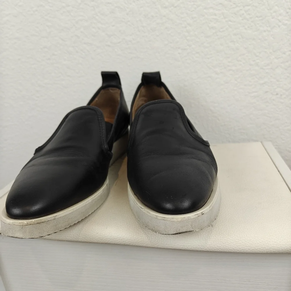 Everlane Mens Street Loafer Shoes Black Pointed Toe Low Top Slip Ons 8.5